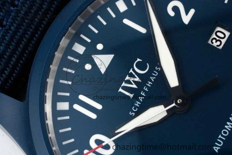 Mark XVIII IW328101 Blue Ceramic M+F 1:1 Best Edition Blue Dial on Blue Nylon Strap A UrbanChic 7066