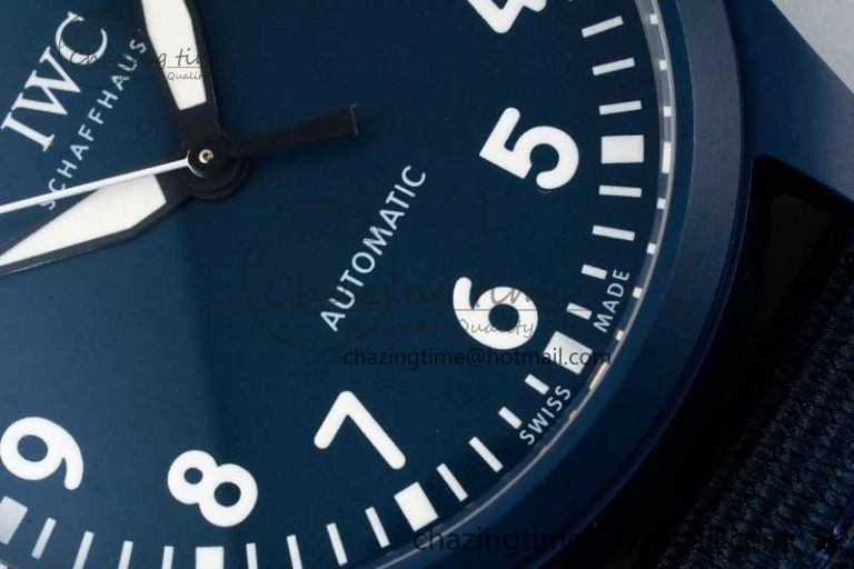 Mark XVIII IW328101 Blue Ceramic M+F 1:1 Best Edition Blue Dial on Blue Nylon Strap A UrbanChic 7066