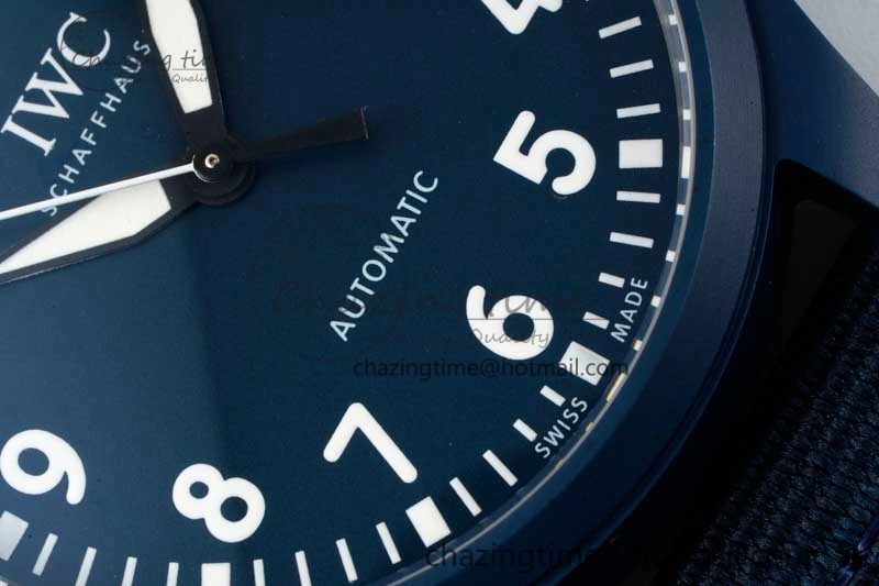 Mark XVIII IW328101 Blue Ceramic M+F 1:1 Best Edition Blue Dial on Blue Nylon Strap A UrbanChic 7066