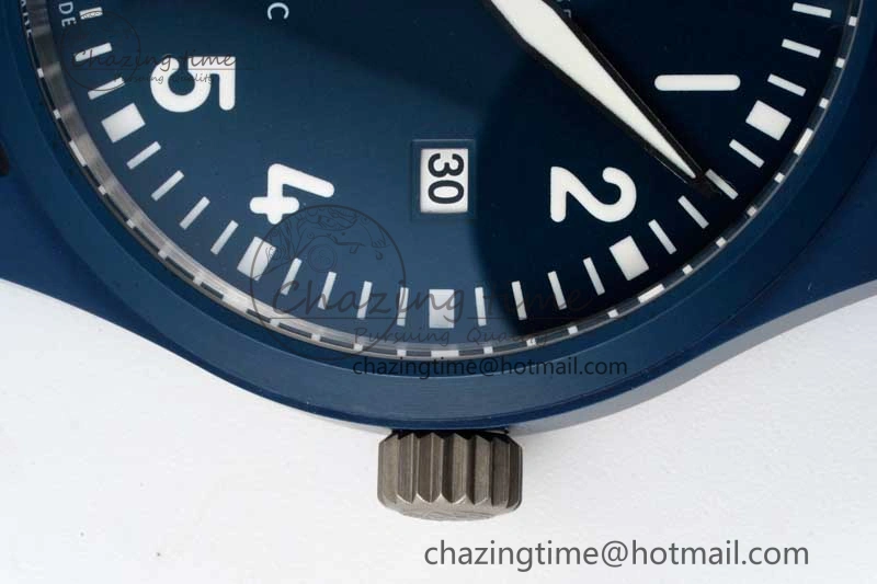 Mark XVIII IW328101 Blue Ceramic M+F 1:1 Best Edition Blue Dial on Blue Nylon Strap A UrbanChic 7066