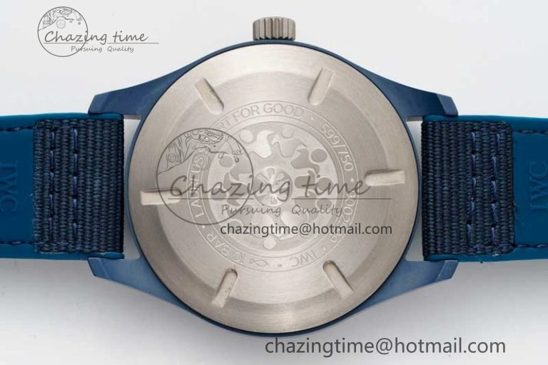 Mark XVIII IW328101 Blue Ceramic M+F 1:1 Best Edition Blue Dial on Blue Nylon Strap A UrbanChic 7066