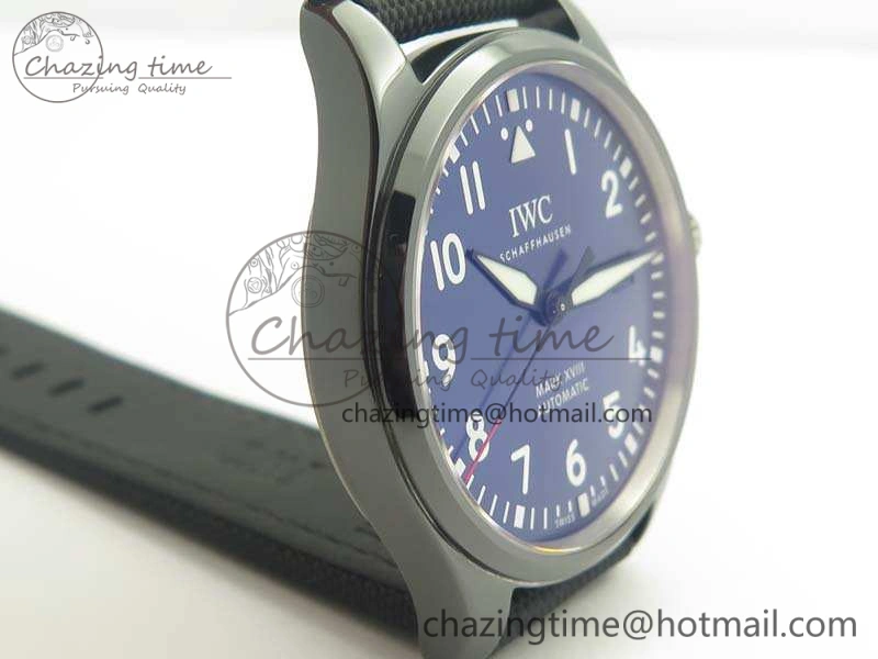 Functional Mark XVIII LAUREUS IW324703 Black Ceramic MKF Best Edition On Black Nylon Strap A 7218