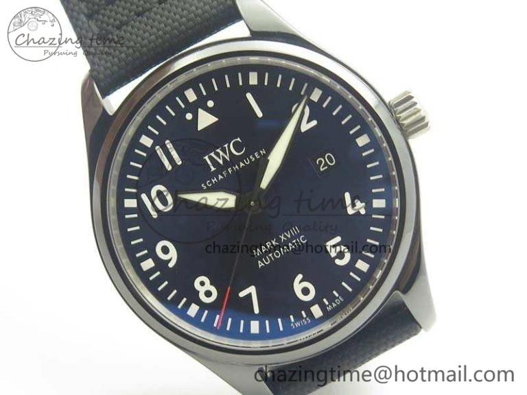 Functional Mark XVIII LAUREUS IW324703 Black Ceramic MKF Best Edition On Black Nylon Strap A 7218