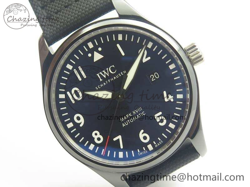 Functional Mark XVIII LAUREUS IW324703 Black Ceramic MKF Best Edition On Black Nylon Strap A 7218
