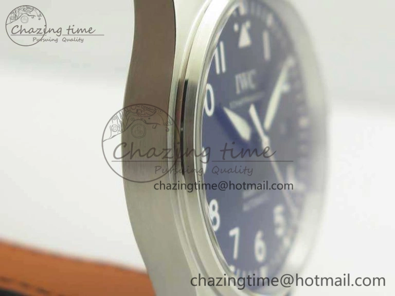 Resilient Mark XVIII Le Petit Prince IW327001 SS MKS 1:1 Best Edition Black Dial On Leather Strap MIYOTA9015 V 7216