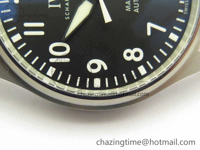Resilient Mark XVIII Le Petit Prince IW327001 SS MKS 1:1 Best Edition Black Dial On Leather Strap MIYOTA9015 V 7216