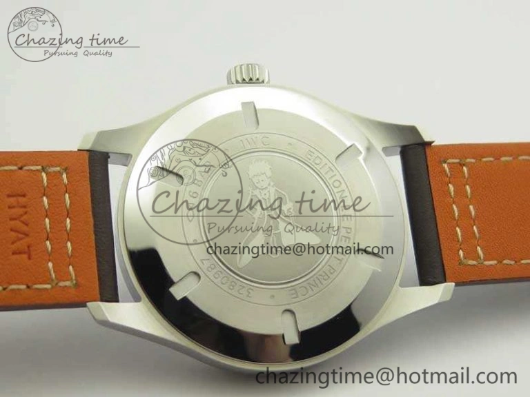 Mark XVIII Le Petit Prince IW327004 SS MKS 1:1 Best Edition Blue Dial On Leather Strap MIYOTA9015 V UrbanChic 7217