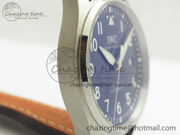 Mark XVIII Le Petit Prince IW327004 SS MKS 1:1 Best Edition Blue Dial On Leather Strap MIYOTA9015 V UrbanChic 7217