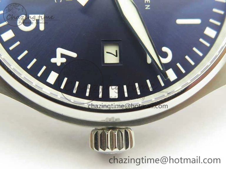 Mark XVIII Le Petit Prince IW327004 SS MKS 1:1 Best Edition Blue Dial On Leather Strap MIYOTA9015 V UrbanChic 7217