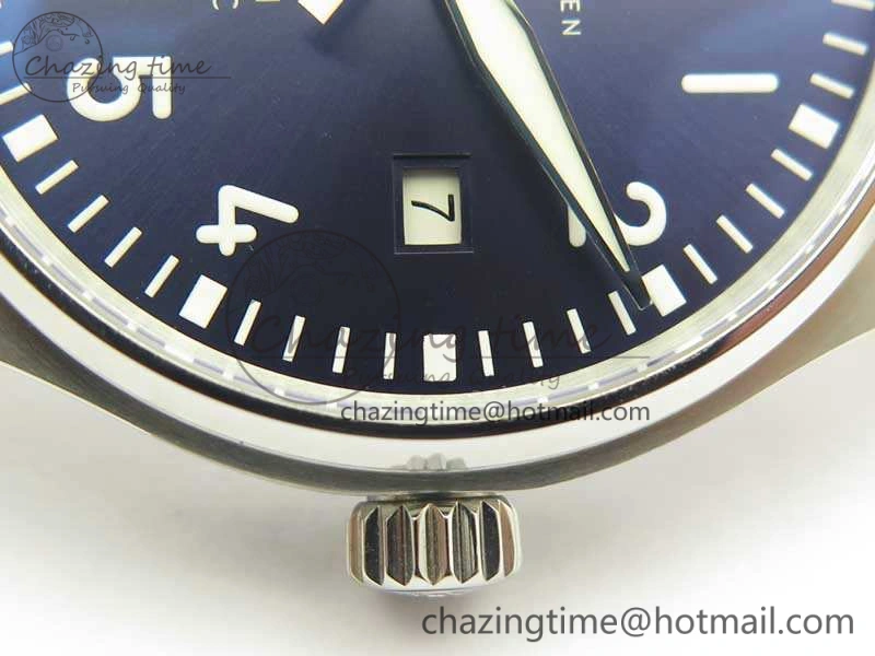 Mark XVIII Le Petit Prince IW327004 SS MKS 1:1 Best Edition Blue Dial On Leather Strap MIYOTA9015 V UrbanChic 7217