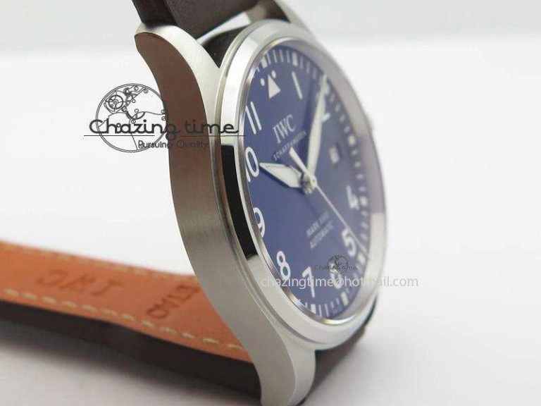 Mark XVIII Le Petit Prince IW327004 SS Mk Maker Best Edition Blue Dial On Brown Leather Strap A Sustainable 7296
