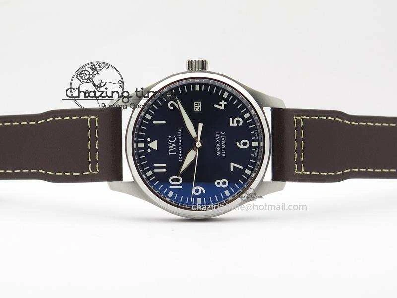 Mark XVIII Le Petit Prince IW327004 SS Mk Maker Best Edition Blue Dial On Brown Leather Strap A Sustainable 7296
