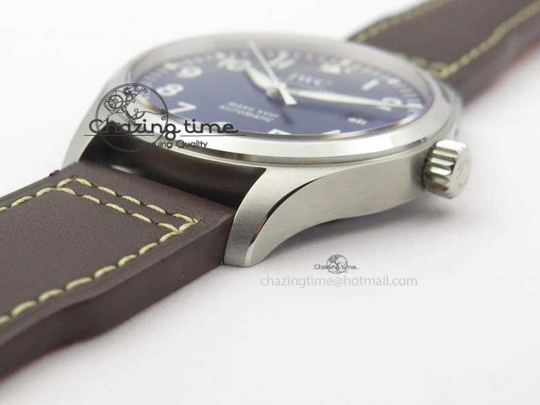 Mark XVIII Le Petit Prince IW327004 SS Mk Maker Best Edition Blue Dial On Brown Leather Strap A Sustainable 7296