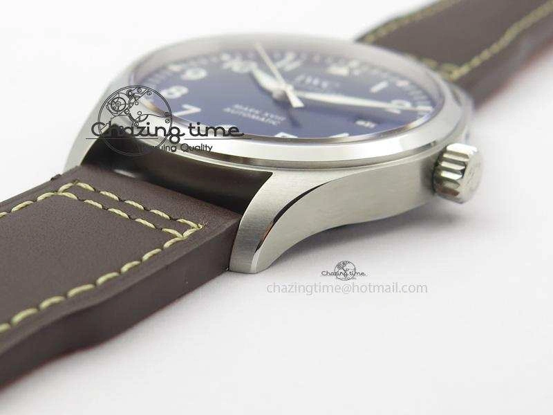 Mark XVIII Le Petit Prince IW327004 SS Mk Maker Best Edition Blue Dial On Brown Leather Strap A Sustainable 7296