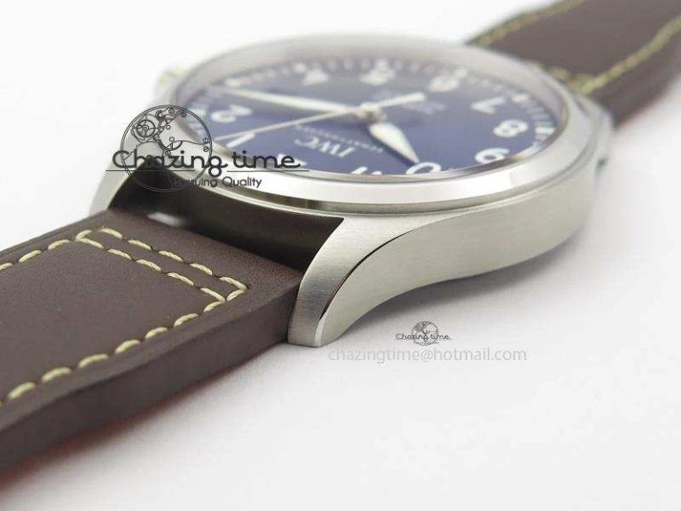 Mark XVIII Le Petit Prince IW327004 SS Mk Maker Best Edition Blue Dial On Brown Leather Strap A Sustainable 7296