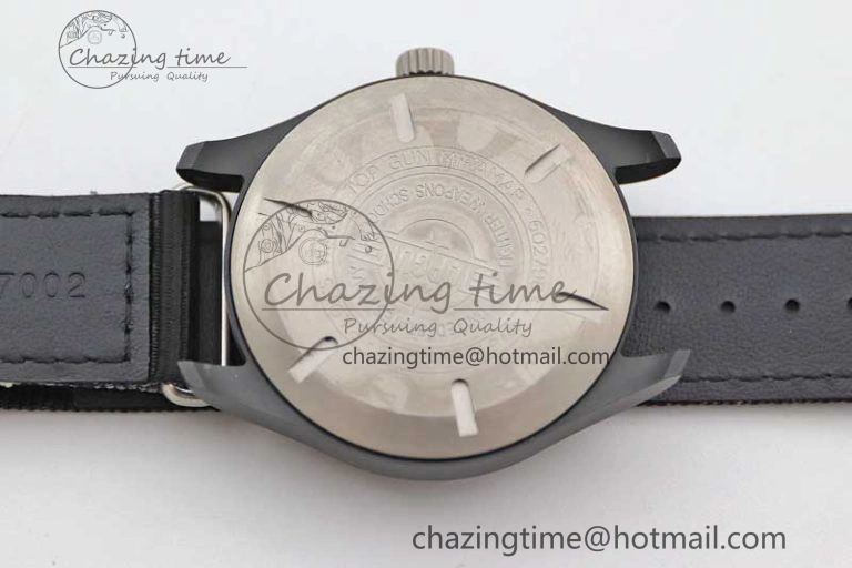 Mark XVIII ‘TOPGUN SFTI’ Ceramic M+F Best Edition Black Dial on Black Nylon Strap A Sleek 7047