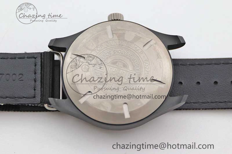 Mark XVIII ‘TOPGUN SFTI’ Ceramic M+F Best Edition Black Dial on Black Nylon Strap A Sleek 7047