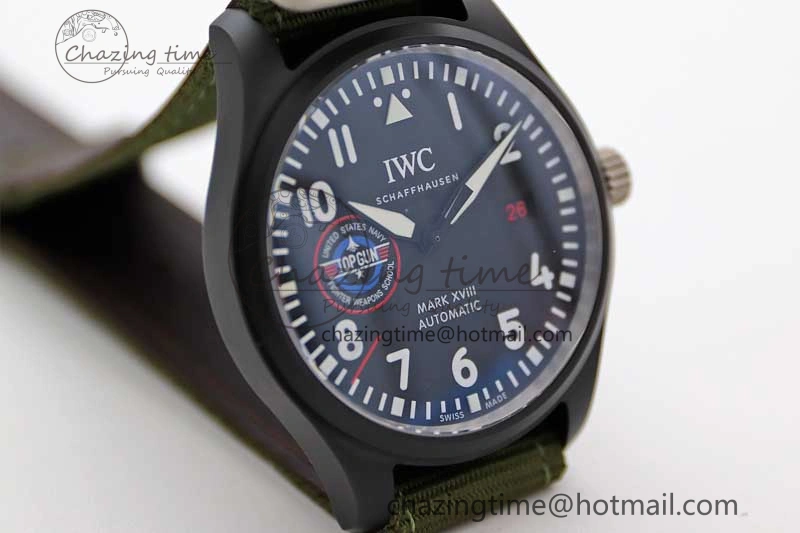 Bold Mark XVIII ‘TOPGUN SFTI’ Ceramic M+F Best Edition Black Dial on Green Nylon Strap 7048