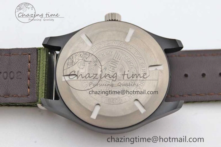 Bold Mark XVIII ‘TOPGUN SFTI’ Ceramic M+F Best Edition Black Dial on Green Nylon Strap 7048