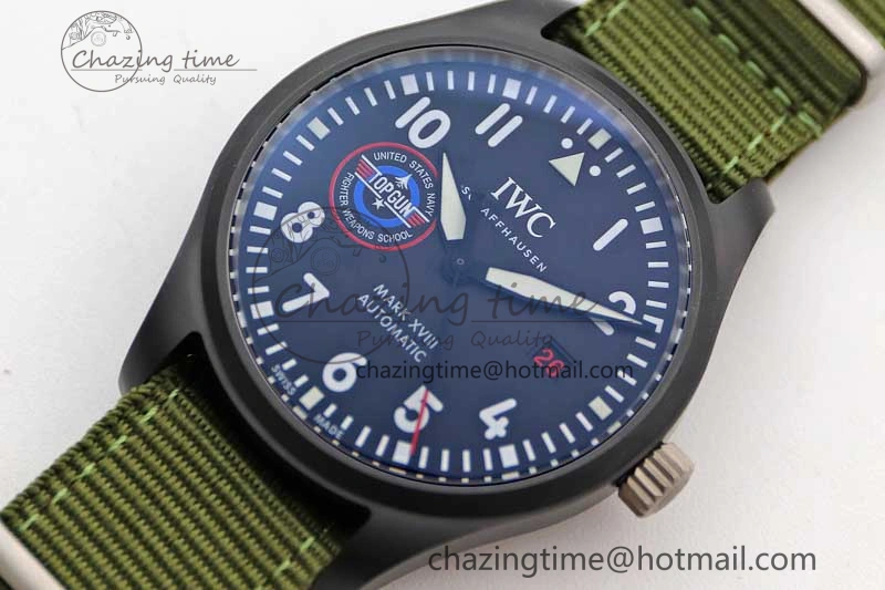 Bold Mark XVIII ‘TOPGUN SFTI’ Ceramic M+F Best Edition Black Dial on Green Nylon Strap 7048