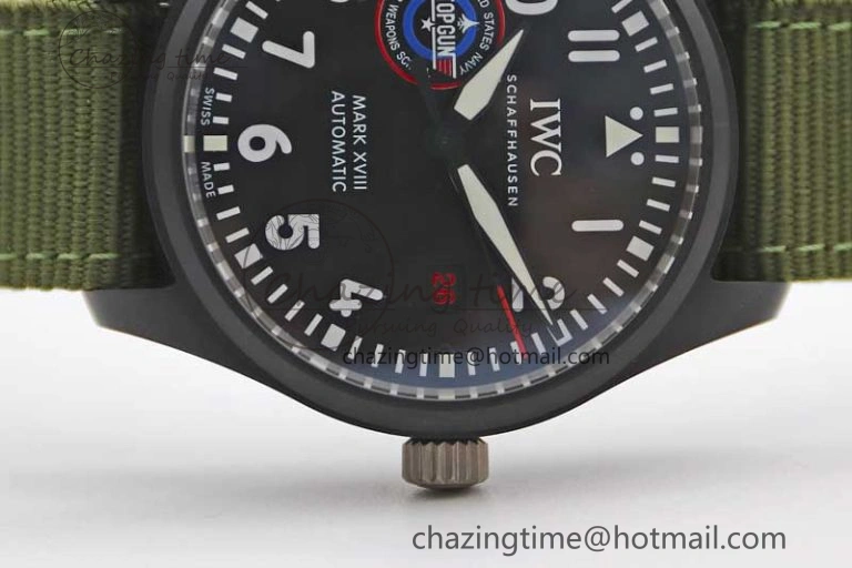 Bold Mark XVIII ‘TOPGUN SFTI’ Ceramic M+F Best Edition Black Dial on Green Nylon Strap 7048