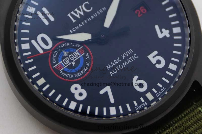 Bold Mark XVIII ‘TOPGUN SFTI’ Ceramic M+F Best Edition Black Dial on Green Nylon Strap 7048