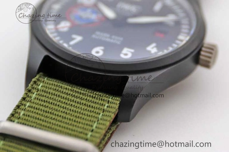 Bold Mark XVIII ‘TOPGUN SFTI’ Ceramic M+F Best Edition Black Dial on Green Nylon Strap 7048