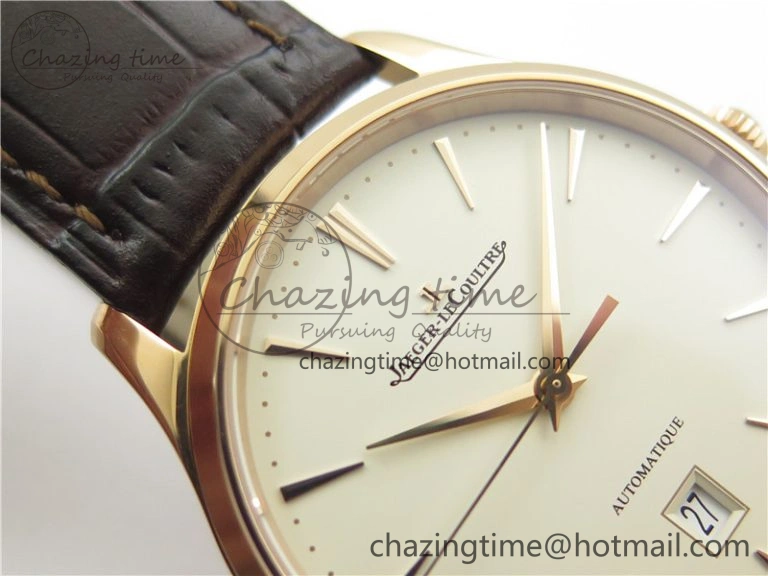 Durable Master 1238420 RG ZF 1:1 Best Edition Ivory White Dial on Brown Leather Strap A899  7438