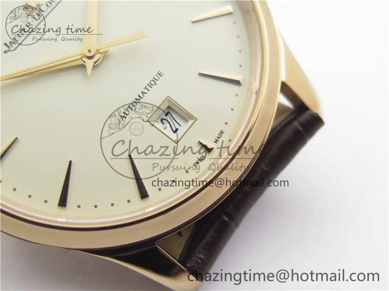 Durable Master 1238420 RG ZF 1:1 Best Edition Ivory White Dial on Brown Leather Strap A899  7438