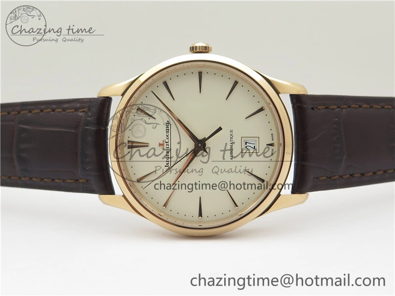 Durable Master 1238420 RG ZF 1:1 Best Edition Ivory White Dial on Brown Leather Strap A899  7438