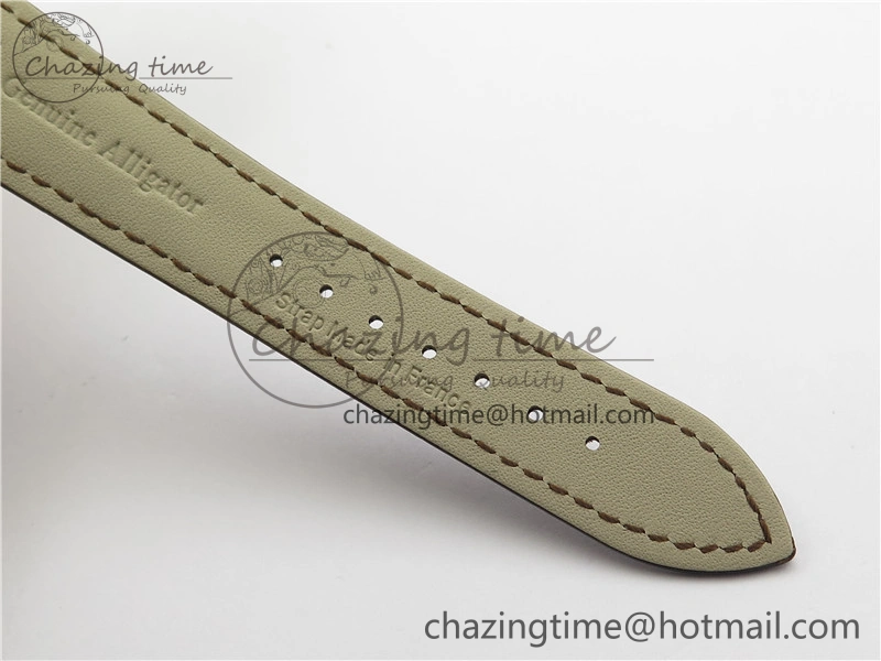 Durable Master 1238420 RG ZF 1:1 Best Edition Ivory White Dial on Brown Leather Strap A899  7438