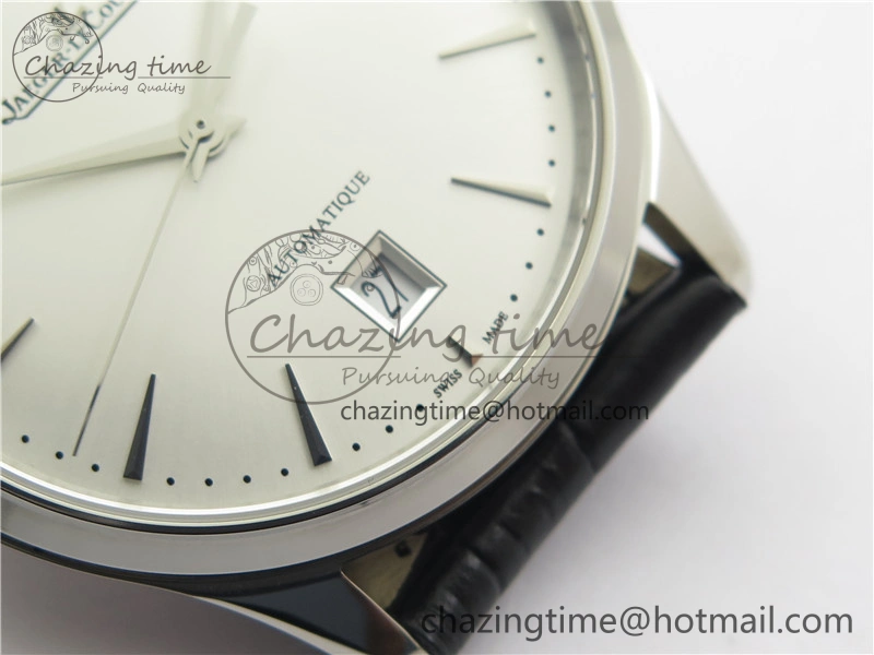 Master 1238420 SS ZF 1:1 Best Edition Silver Dial on Black Leather Strap A899  Versatile 7434