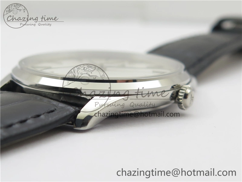 Master 1238420 SS ZF 1:1 Best Edition Silver Dial on Black Leather Strap A899  Versatile 7434