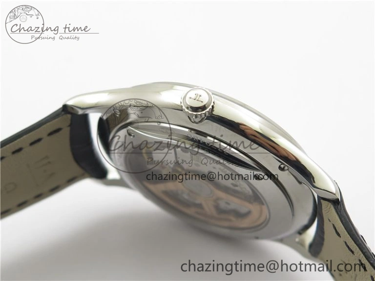 Master 1238420 SS ZF 1:1 Best Edition Silver Dial on Black Leather Strap A899  Versatile 7434