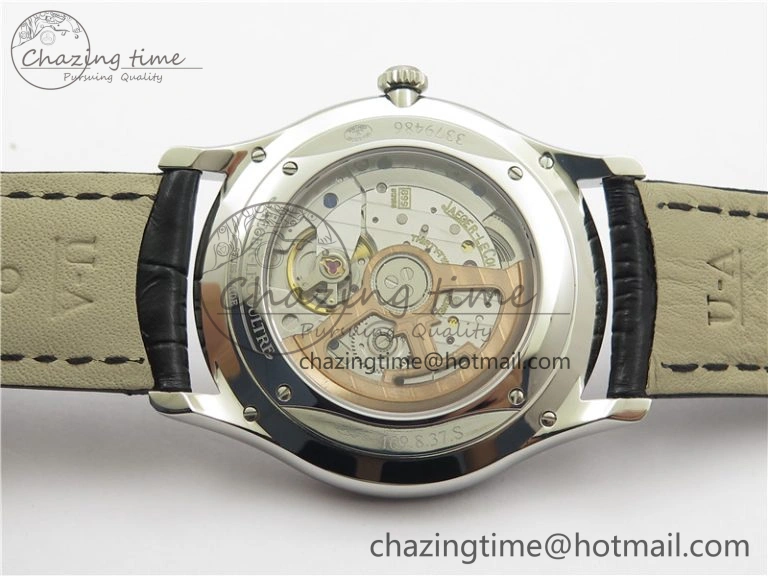Master 1238420 SS ZF 1:1 Best Edition Silver Dial on Black Leather Strap A899  Versatile 7434