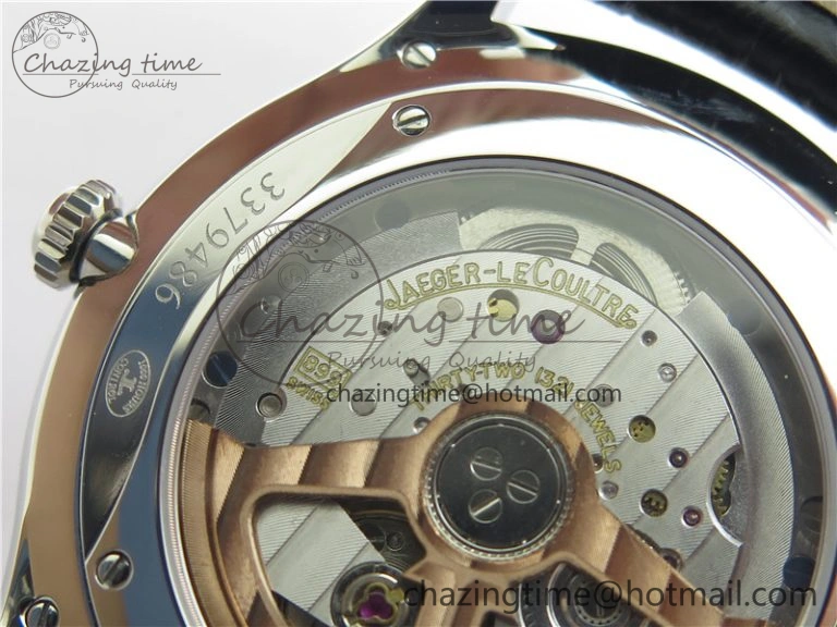 Master 1238420 SS ZF 1:1 Best Edition Silver Dial on Black Leather Strap A899  Versatile 7434