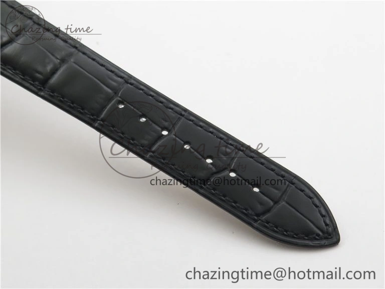 Master 1238420 SS ZF 1:1 Best Edition Silver Dial on Black Leather Strap A899  Versatile 7434
