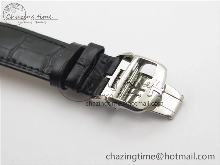 Master 1238420 SS ZF 1:1 Best Edition Silver Dial on Black Leather Strap A899  Versatile 7434
