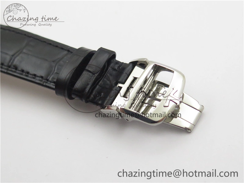 Master 1238420 SS ZF 1:1 Best Edition Silver Dial on Black Leather Strap A899  Versatile 7434
