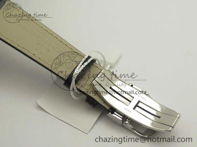 Thermal Master Calendar OMF 1:1 Best Edition Gray Textured Dial on Black Leather Strap A 7472