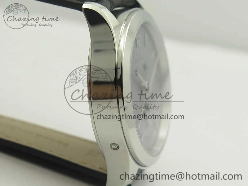 Thermal Master Calendar OMF 1:1 Best Edition Gray Textured Dial on Black Leather Strap A 7472