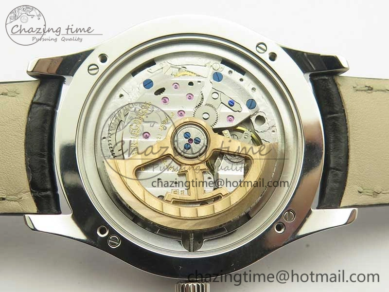 Master Calendar OMF 1:1 Best Edition Gray Textured Dial on Black Leather Strap A WellDesigned 7475
