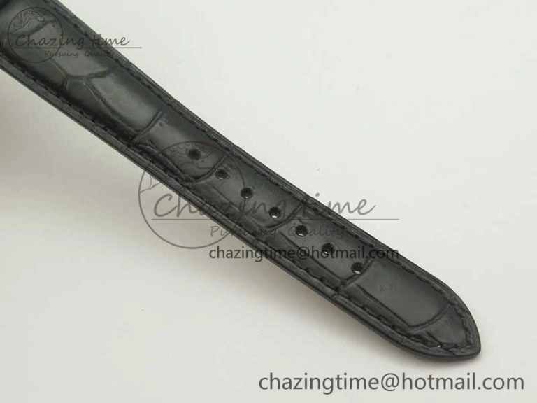 Master Calendar OMF 1:1 Best Edition Gray Textured Dial on Black Leather Strap A WellDesigned 7475