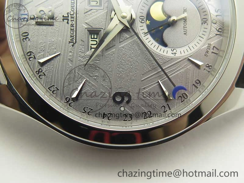 Thermal Master Calendar OMF 1:1 Best Edition Gray Textured Dial on Black Leather Strap A 7472