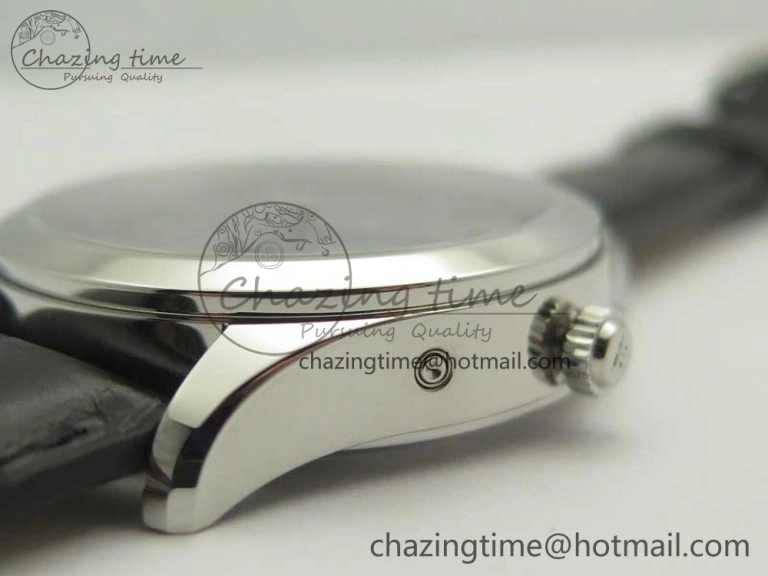 Thermal Master Calendar OMF 1:1 Best Edition Gray Textured Dial on Black Leather Strap A 7472