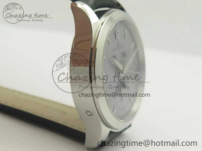 Master Calendar OMF 1:1 Best Edition Gray Textured Dial on Black Leather Strap A WellDesigned 7475