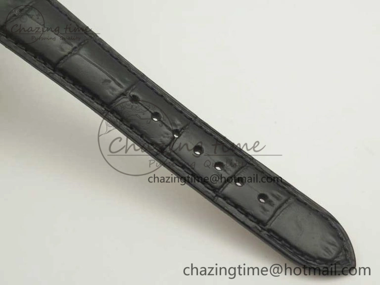 Thermal Master Calendar OMF 1:1 Best Edition Gray Textured Dial on Black Leather Strap A 7472