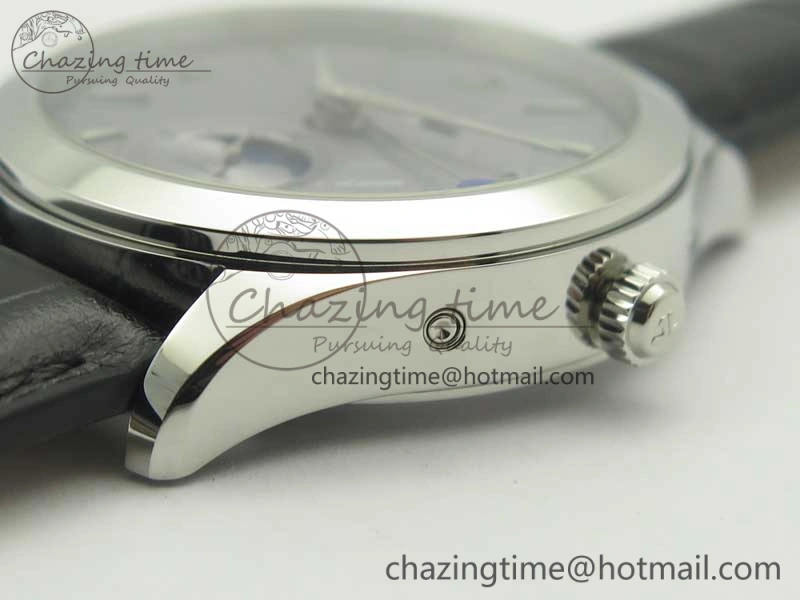 Master Calendar OMF 1:1 Best Edition Gray Textured Dial on Black Leather Strap A WellDesigned 7475