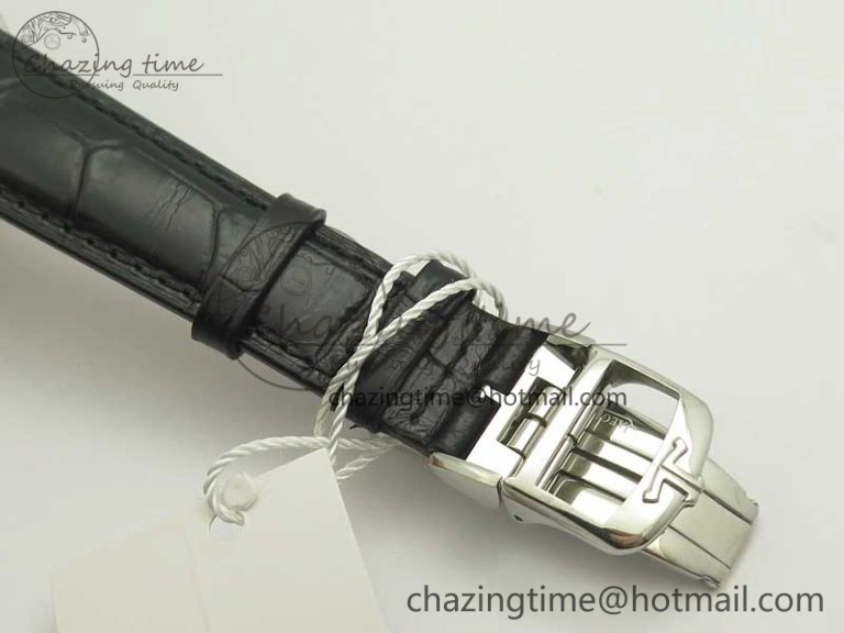 Thermal Master Calendar OMF 1:1 Best Edition Gray Textured Dial on Black Leather Strap A 7472
