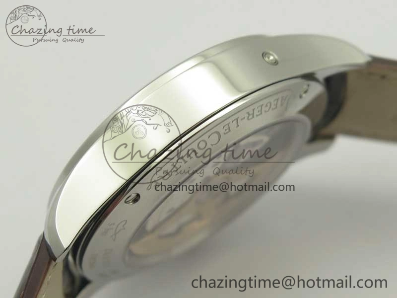 Snug Master Calendar OMF 1:1 Best Edition Gray Textured Dial on Brown Leather Strap A 7477
